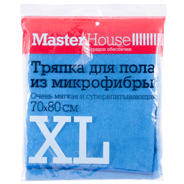 Тряпка Master House XL для пола из микрофибры 70x80 см 60178