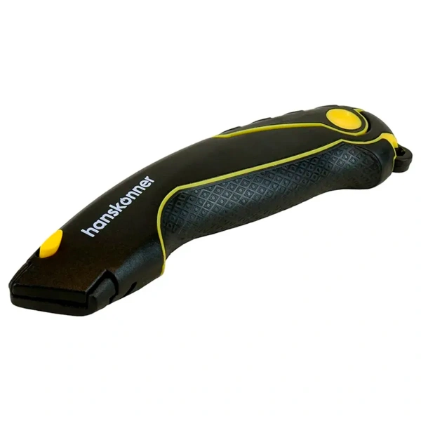 Нож Hanskonner HK1076-01-P2 трапециевидное лезвие, 4 доп. лезвия, SK2, TPR рукоятка