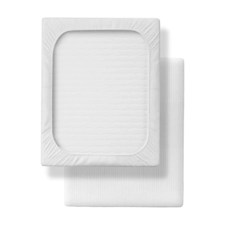 Простыня Verossa Stripe Royal 160х200 см на резинке борт 30 см