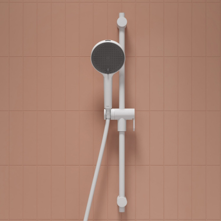 Лейка для душа, белый матовый, Aiger, IDDIS, AIG4FW0i18