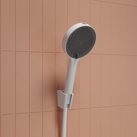 Лейка для душа, белый матовый, Aiger, IDDIS, AIG4FW0i18