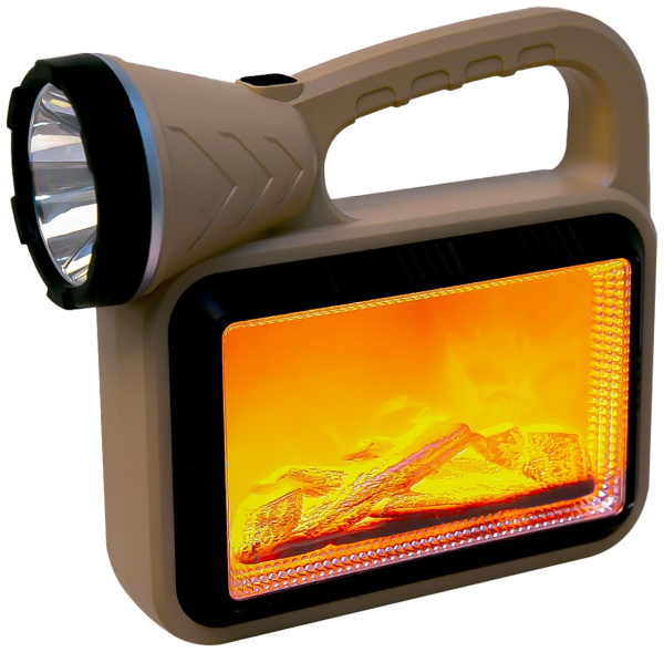 Фонарь с декорацией камина KINSACH, USB-зарядка PRC