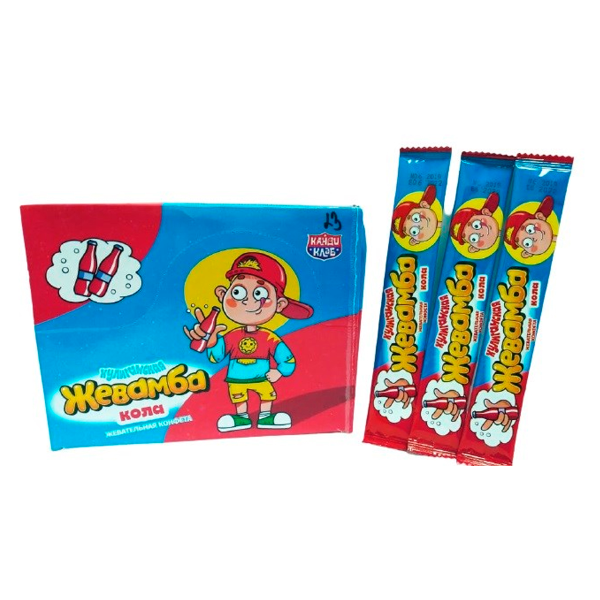Конфета жевательнаяХулиганская Жевамба кола 12г CHW022