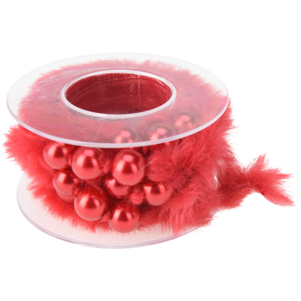 Гирлянда декоративная Koopman 180 см из акриловых бус красная GR9022530