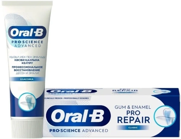Паста зубная Oral-B Pro-Science Advanced регенерация эмали ежедневная защита 75мл