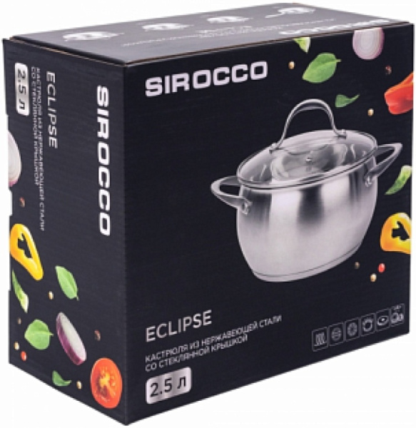 Кастрюля ECLIPSE 2.5л 18см SCE002