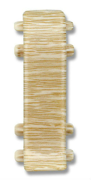 Соединитель для плинтуса Е67 мм"Идеал Элит" 213 / Дуб северный