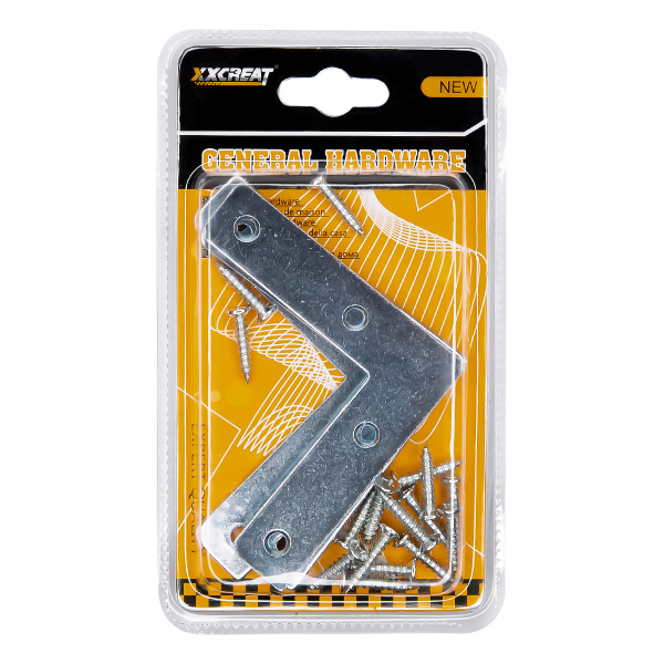 Крепежный уголок  5 см плоский  7.5cm (блистер) Крепежный уголок  5 см плоский  7.5cm (блистер)
