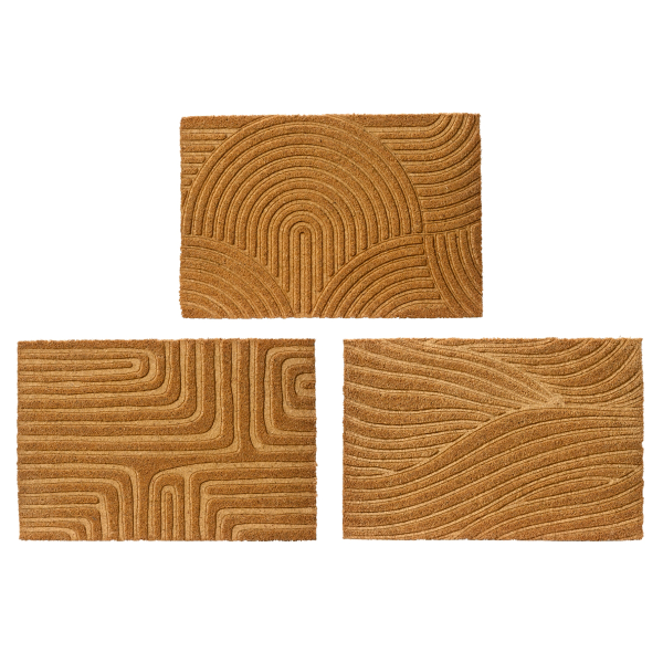 Коврик придверный Coir Wave Dessin 40х60 см 3 вида в ассортименте 832824 Kmg