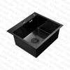 Мойка врезная SMARTECH BLACK ДЕКОР 500x450x225