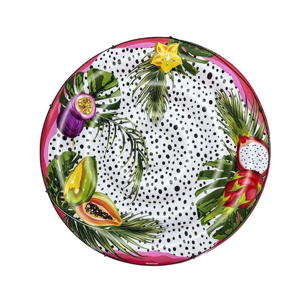 Матраc пляжный BESTWAY Fruits of Paradise 188x188 см леер по периметру до 180 кг 43720
