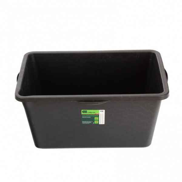 Таз прямоугольный строительный, 60 л/СИБРТЕХ