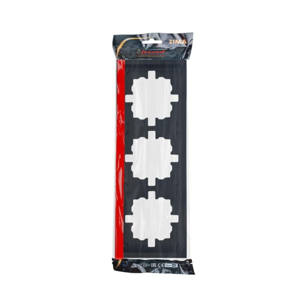 Рамка 704-4200-148 ZIMA 3-ая горизонтальная черная матовая