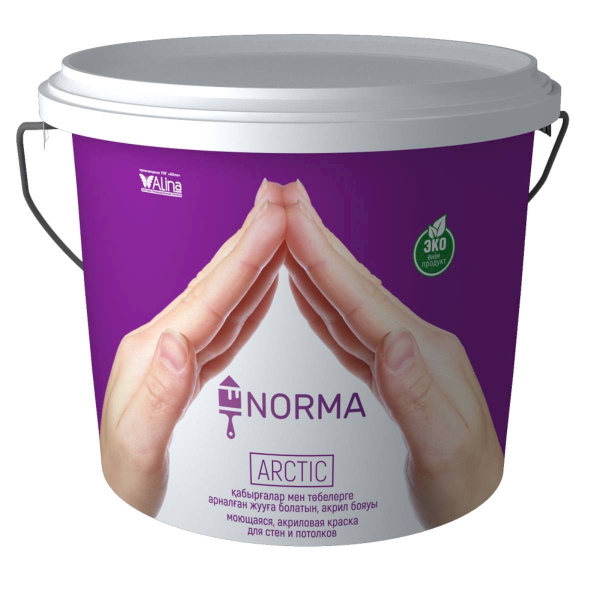 Краска водоэмульсионная, NORMA Arctic, 7 кг (интерьерная, моющаяся, всесезонная)