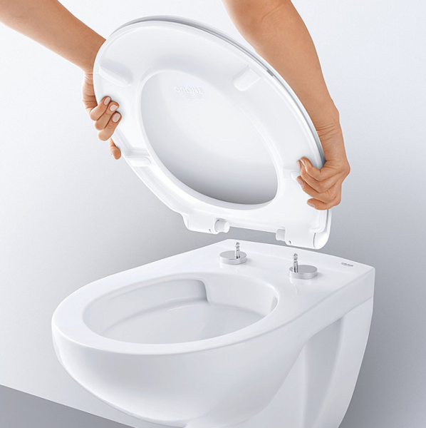 Сиденье для унитаза GROHE 39493000 Bau Ceramic (с микролифтом), альпин-белый Сиденье для унитаза GROHE 39493000 Bau Ceramic (с микролифтом), альпин-белый