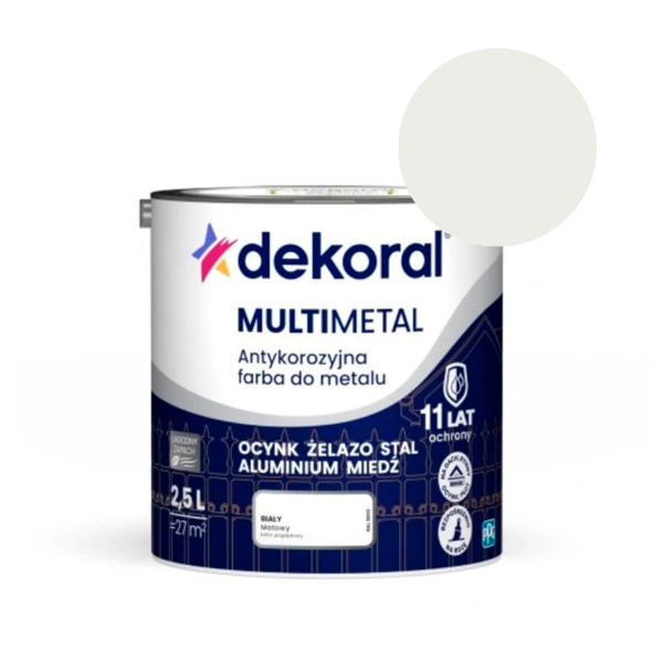 Dekoral Антикорроз. краска Multimetal белый 2,5л Dekoral Антикорроз. краска Multimetal белый 2,5л