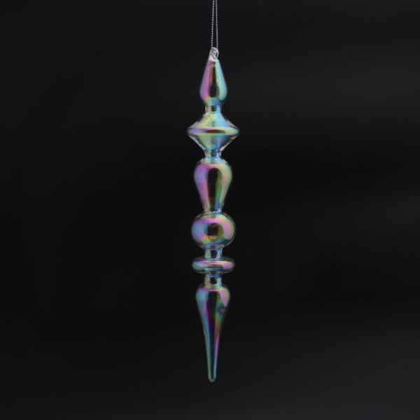 Украшение елочное подвесноеMAGIC TIME 3,5x24x3,5 см стекло 90840