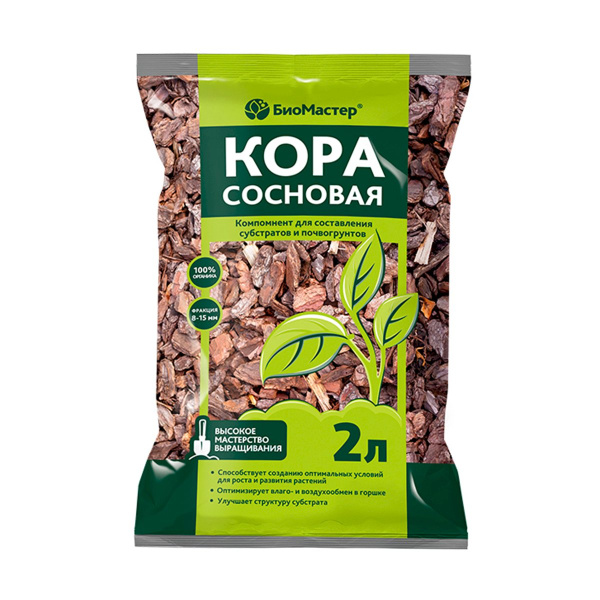 Кора сосновая БиоМастер, 2л
