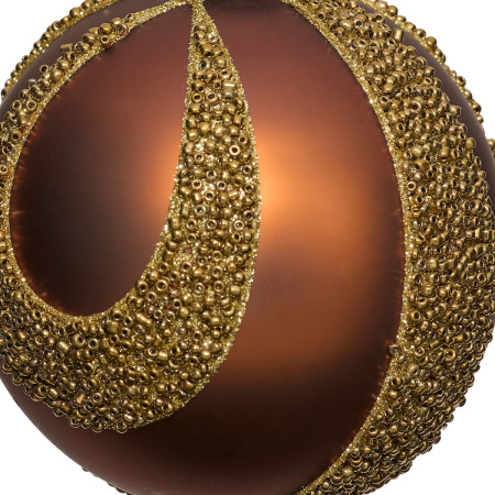 Шар елочный Atmosphera 10 см Золотая россыпь, коричневый 207779