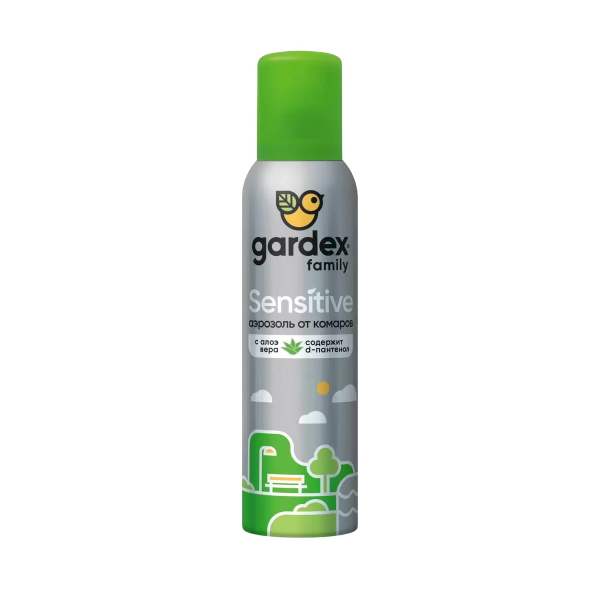 Аэрозоль Gardex Family sensitive от комаров 150 мл