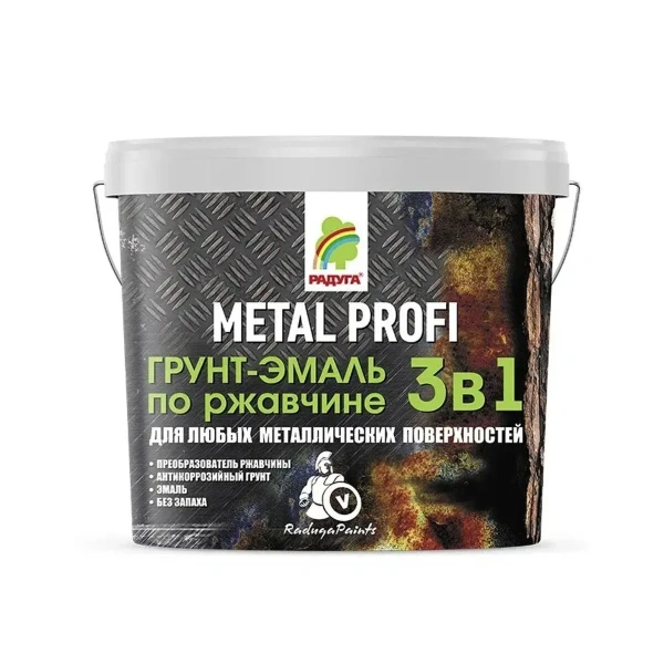 Грунт эмаль по ржавчине Metal profi 3 в 1 цвет черный 2,7 л Грунт эмаль по ржавчине Metal profi 3 в 1 цвет черный 2,7 л