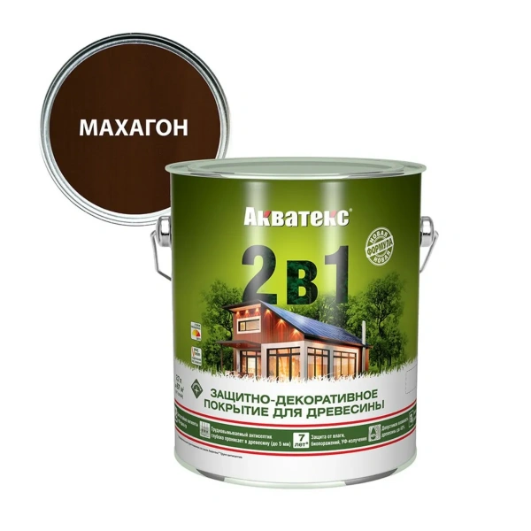 Текстурное покрытие - Акватекс (2,7 л) - махагон Текстурное покрытие - Акватекс (2,7 л) - махагон