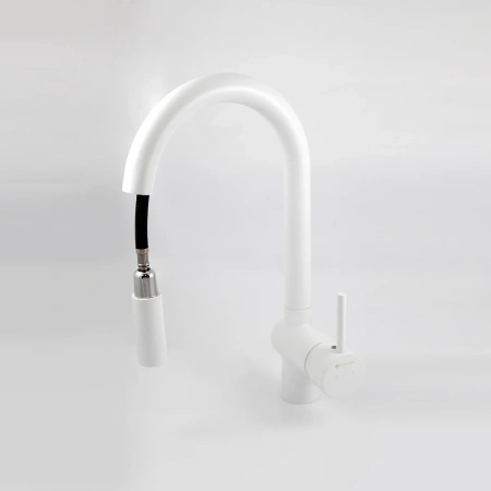 Смеситель д/кухни с вытяж.изливом GROSS AQUA 3140609MW Extra
