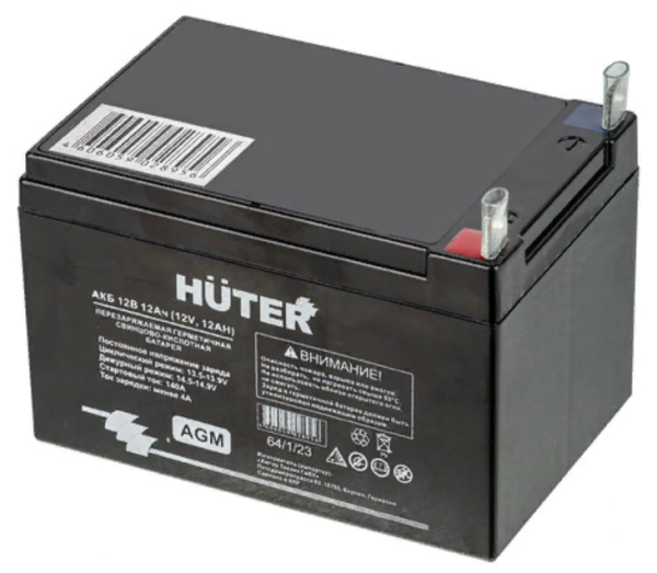 Батарея аккумуляторная АКБ 12В 12Ач Huter