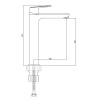 Смеситель д/р Gross Aqua 6230520C Flat
