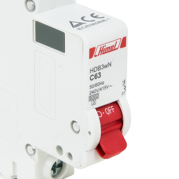 Авт выкл DZ47s 6kA 1p C 63A HIMEL 1C63