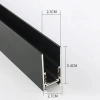 Алюминиевый Профиль для Magnetic S/U BLACK 1м TRACK (TEKLED) 169-03690
