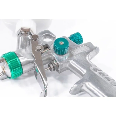 Краскораспылитель AG 810 HVLP, гравитационный, сопло 0,8 мм и 1 мм //Stels