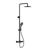 Душевая система Cersanit BRASKO BLACK (смеситель термостатический) 3 режима шланг 150 металл черный 
