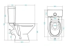 УНИТАЗ-КОМПАКТ Santek ЛИГА 2РА ДС МЕ 1WH302141
