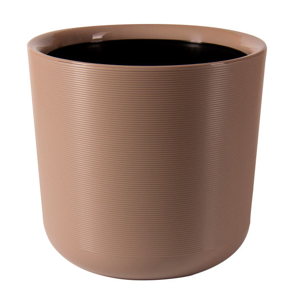 Горшок пластиковый с вкладкой, ЛИОН 9 л ФРАППЕ d25 h 21 ЛИ25-90