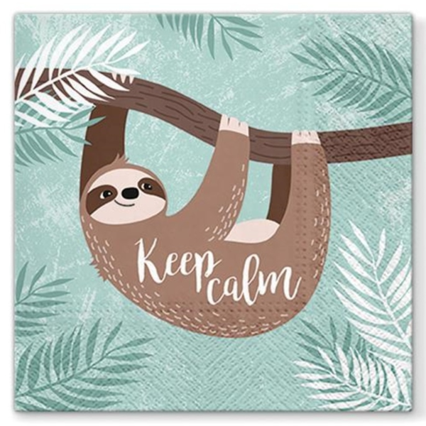 Салфетки бумажные PAW 3-х слойные 33х33 см уп.20 шт Спокойствие SDL120124