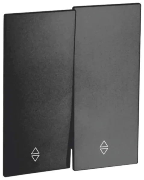 Переключатель 2 кл 10А с/у б/рамки QUATTRO ULTIMA BLACK UNIT (10)