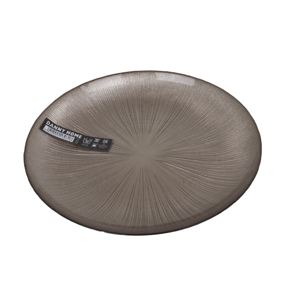 Тарелка десертная DH 22 см х 1,8 см розовое золото WY33-01