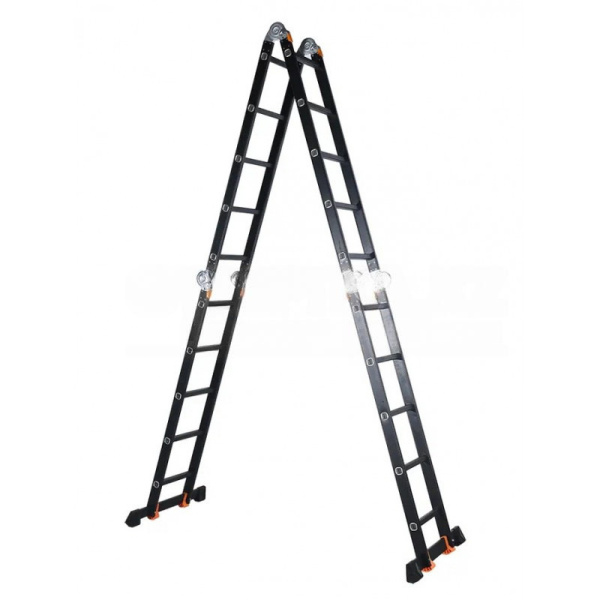 Лестница-трансформер алюминиевая черная 4*5 (KMP405A)