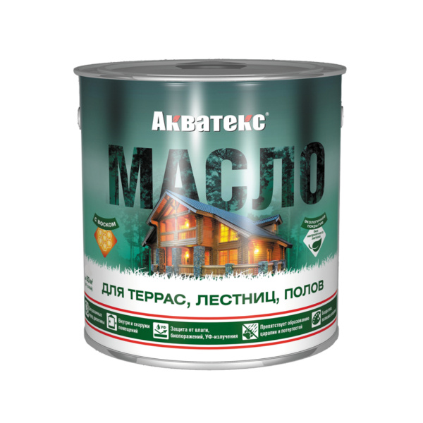 Масло Акватекс для террас, лестниц, полов 0,75 л (б/ц) Масло Акватекс для террас, лестниц, полов 0,75 л (б/ц)