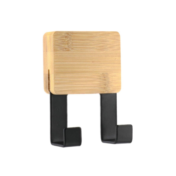 Крючок для ванной комнаты Tendance адгезивное крепление двойной черный 9069237