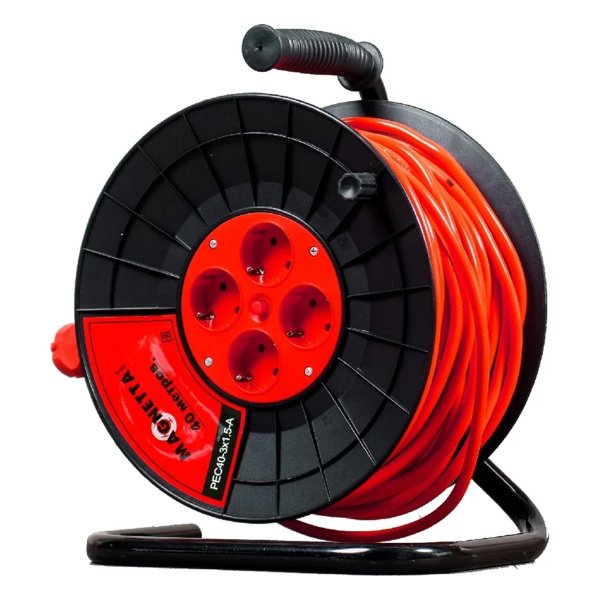 Удлинитель Magnetta, PEC40-3X1.5-A,  1.5мм 40м