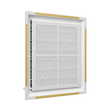 Решетка вентиляционная AIRVENT 483х452 регулируемая жалюзи пластик ERA