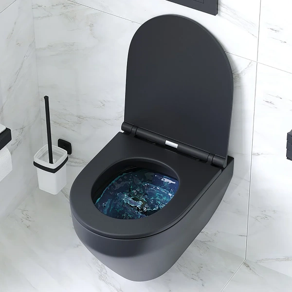 Унитаз подвесной AM.PM C701700MBSC Spirit V2.0  FlashClean с сиденьем микролифт, черн мат,