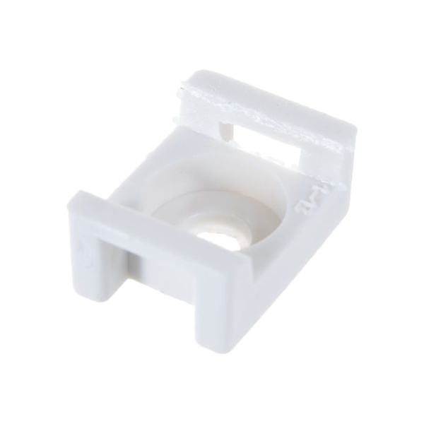 Площадка под хомут-стяжку усиленная ПХС-У белая, 16 x 23 мм, 100 шт, нейлоновая, ЗУБР