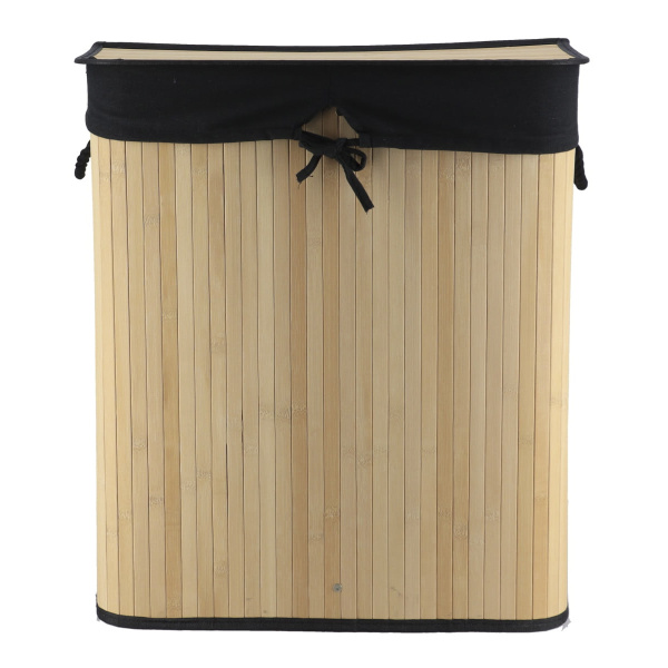 Корзина для белья Tendance прямоугольная бамбук 2 отделения 8708237