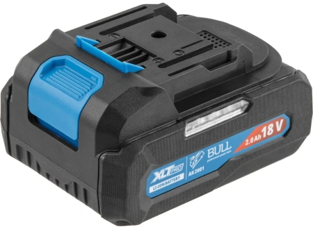 Дрель-шуруповерт аккумуляторный BULL SR 1803 в чем. XLTpro БЕСЩЕТ., 2x2 А*ч, 18 В, 45 Н*м, БЗП 10 мм