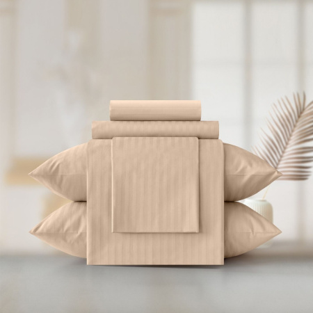 Комплект постельного белья Verossa Stripe Bronze 1,5 сп нав 70х70х2шт 747391