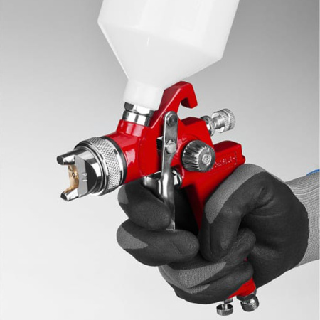 Краскопульт пневматический ЗУБР Профессионал PRO 600 HVLP c верхним бачком, 1.4мм