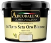 Краска декоративная "Arcobaleno Effetto Seta Oro Bianco" база: белое золото 1 кг
